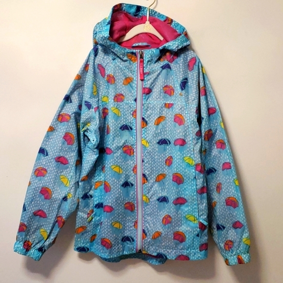 L.L Bean girls Rainjacket sz 10 - Picture 1 of 14